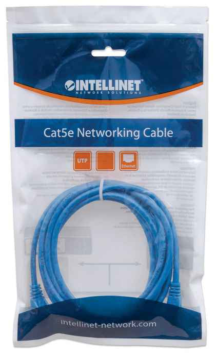 Intellinet IEC-C6-BL-35 networking cable Blue 10.5 m Cat6 U/UTP (UTP)