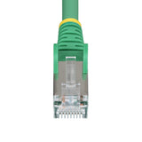 StarTech.com 25ft Green CAT6a Ethernet Cable, Snagless RJ45, 10GbE, 100W PoE++, S/FTP, LSZH, 27AWG Pure Bare Copper Wire, 500MHz, Shielded Network Patch Cord w/Strain Reliefs, Individually Tested/ETL Verified
