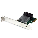StarTech.com 4 Port PCI Express 2.0 SATA III 6Gbps RAID Controller Card with HyperDuo SSD Tiering - TAA