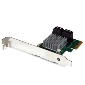 StarTech.com 4 Port PCI Express 2.0 SATA III 6Gbps RAID Controller Card with HyperDuo SSD Tiering - TAA