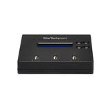StarTech.com Standalone 1 to 2 USB Thumb Drive Duplicator and Eraser, Multiple USB Flash Drive Copier, System and File and Whole-Drive Copy at 1.5 GB/min, Single and 3-Pass Erase, LCD Display - TAA