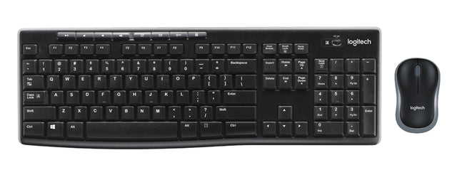 Logitech 920-004536 keyboard Mouse included Home RF Wireless QWERTY English Black