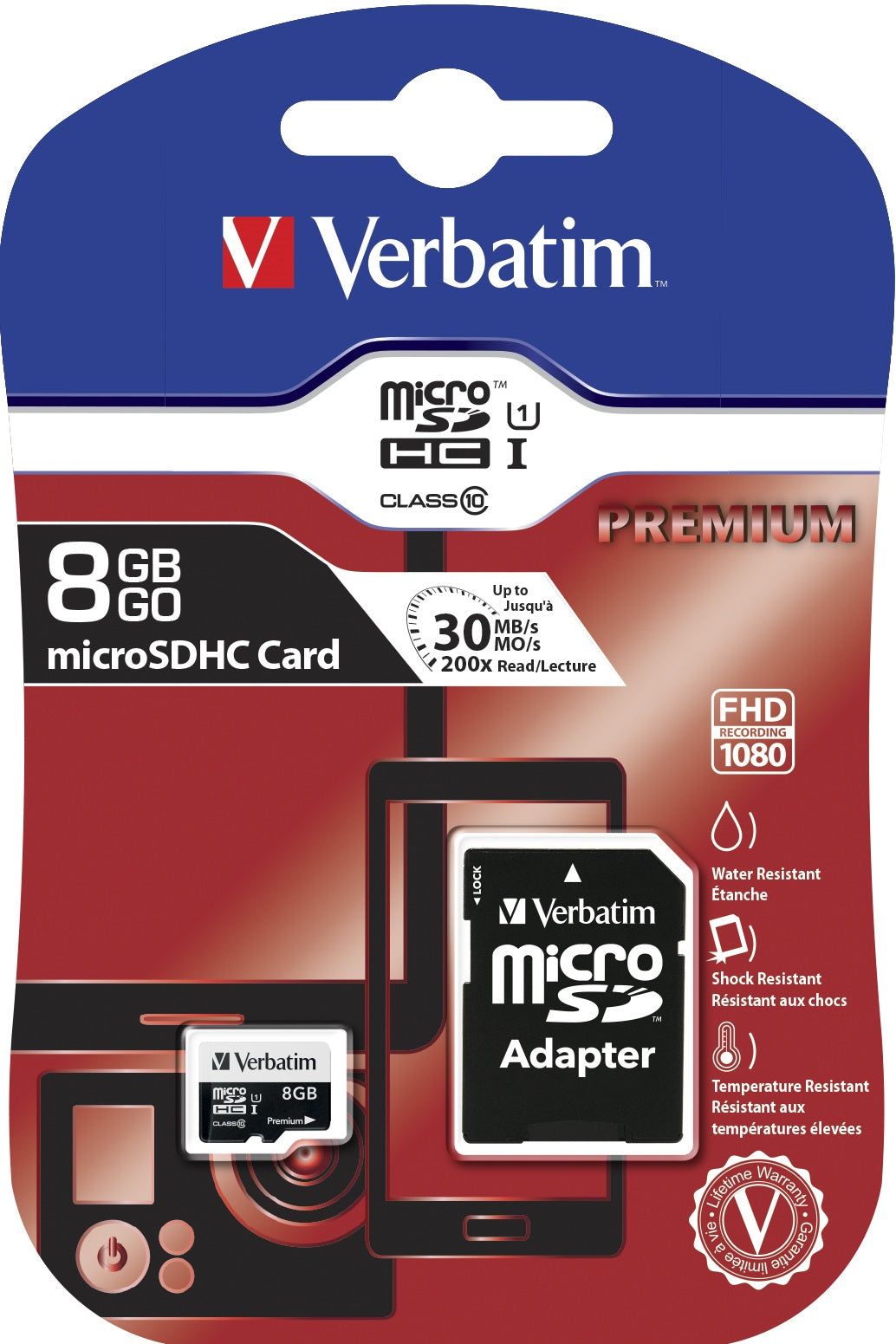 Verbatim Premium 8 GB MicroSDHC Class 10