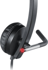 Logitech 981-000518 headphones/headset Wired Head-band Office/Call center Black