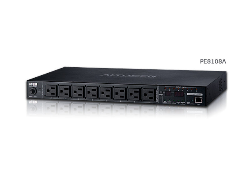 ATEN PE8108A power distribution unit (PDU) 8 AC outlet(s) 1U Black