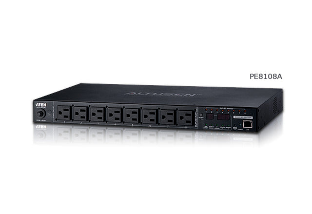 ATEN PE8108A power distribution unit (PDU) 8 AC outlet(s) 1U Black