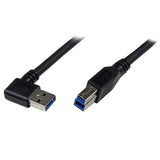StarTech.com 1m Black SuperSpeed USB 3.0 (5Gbps) Cable - Right Angle A to B - M/M