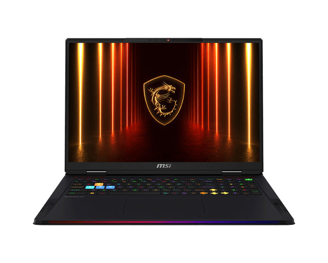 MSI Raider 18 HX AI A2XWIG-418US Intel Core Ultra 9 285HX Laptop 45.7 cm (18") Quad HD+ 64 GB DDR5-SDRAM 2 TB SSD NVIDIA GeForce RTX 5080 Wi-Fi 7 (802.11be) Windows 11 Home Black