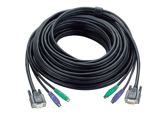 ATEN 30ft PS/2 KVM cable Black 10 m