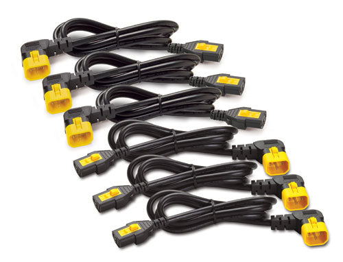APC Power Cord Kit (6 ea), Locking, C13 to C14 (90 Degree), 1.2m, North America