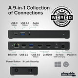 Plugable Technologies UD-MSTH2 laptop dock/port replicator Wired USB 3.2 Gen 2 (3.1 Gen 2) Type-C Black