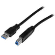 StarTech.com 2m (6 ft) Certified SuperSpeed USB 3.0 (5Gbps) A to B Cable - M/M
