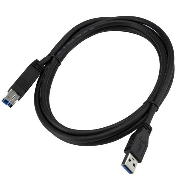 StarTech.com 2m (6 ft) Certified SuperSpeed USB 3.0 (5Gbps) A to B Cable - M/M