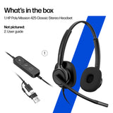 HP Poly Mission 425 Stereo USB Wired Headset