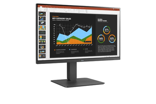 LG 24BR650B-C computer monitor 60.5 cm (23.8") 1920 x 1080 pixels Full HD LED Grey