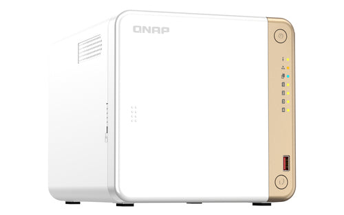 QNAP TS-462-4G NAS Tower Intel® Celeron® N4505 4 GB DDR4 0 TB QNAP QTS White