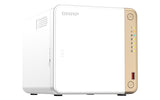 QNAP TS-462-4G NAS Tower Intel® Celeron® N4505 4 GB DDR4 0 TB QNAP QTS White