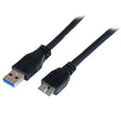 StarTech.com 1m (3ft) Certified SuperSpeed USB 3.0 (5Gbps) A to Micro B Cable - M/M