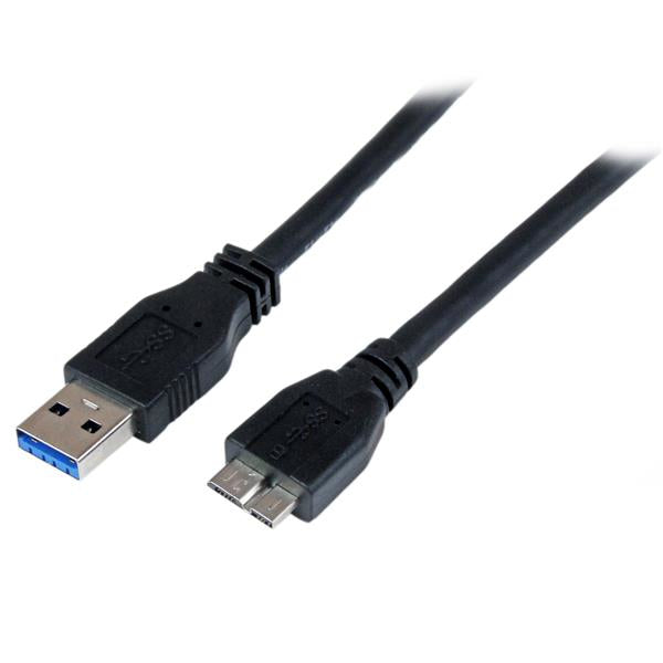 StarTech.com 1m (3ft) Certified SuperSpeed USB 3.0 (5Gbps) A to Micro B Cable - M/M