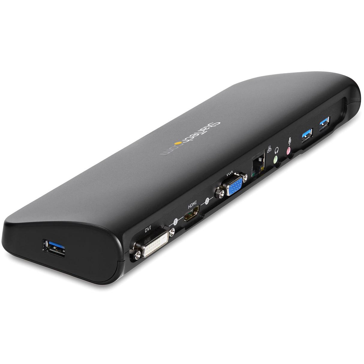 StarTech.com Dual Monitor USB 3.0 Laptop Docking Station with HDMI/DVI/VGA, 3x USB-A Hub, GbE, Audio, Universal Type-A Dock for Windows/macOS/ChromeOS - TAA Compliant