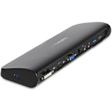 StarTech.com Dual Monitor USB 3.0 Laptop Docking Station with HDMI/DVI/VGA, 3x USB-A Hub, GbE, Audio, Universal Type-A Dock for Windows/macOS/ChromeOS - TAA Compliant