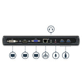 StarTech.com Dual Monitor USB 3.0 Laptop Docking Station with HDMI/DVI/VGA, 3x USB-A Hub, GbE, Audio, Universal Type-A Dock for Windows/macOS/ChromeOS - TAA Compliant