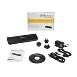 StarTech.com Dual Monitor USB 3.0 Laptop Docking Station with HDMI/DVI/VGA, 3x USB-A Hub, GbE, Audio, Universal Type-A Dock for Windows/macOS/ChromeOS - TAA Compliant
