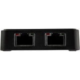 StarTech.com USB 3.0 to Dual Port Gigabit Ethernet Adapter w/ USB Port, 10/100/1000 Mbps, USB Gigabit LAN Network NIC Adapter
