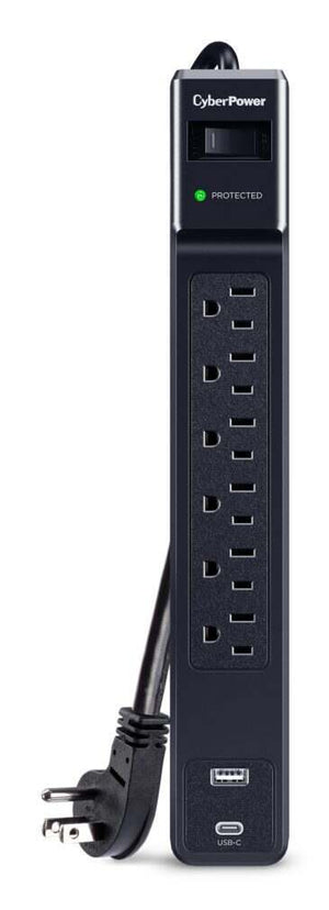 CyberPower 6 Outlet Surge Strip With USB