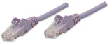 Intellinet Network Patch Cable, Cat6, 2m, Purple, CCA, U/UTP, PVC, RJ45, Gold Plated Contacts, Snagless, Booted, Polybag