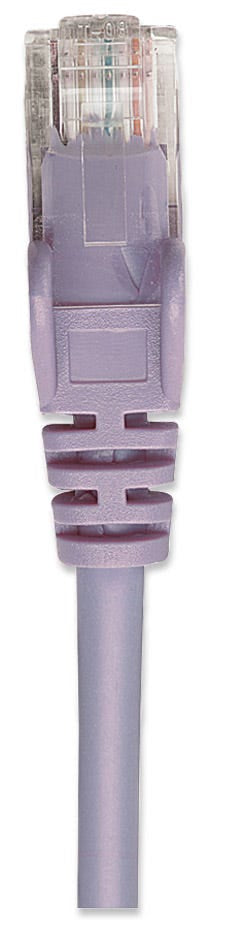 Intellinet Network Patch Cable, Cat6, 2m, Purple, CCA, U/UTP, PVC, RJ45, Gold Plated Contacts, Snagless, Booted, Polybag