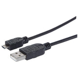 Manhattan 307161 USB cable USB 2.0 1 m USB A Micro-USB B 0.48 Gbit/s Black