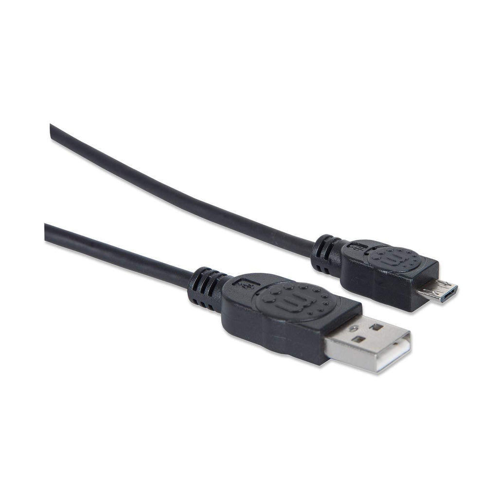 Manhattan 307161 USB cable USB 2.0 1 m USB A Micro-USB B 0.48 Gbit/s Black