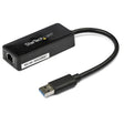 StarTech.com USB 3.0 Ethernet Adapter, USB 3.0 Network Adapter NIC with USB Port, USB to RJ45, USB Passthrough