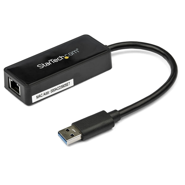 StarTech.com USB 3.0 Ethernet Adapter, USB 3.0 Network Adapter NIC with USB Port, USB to RJ45, USB Passthrough