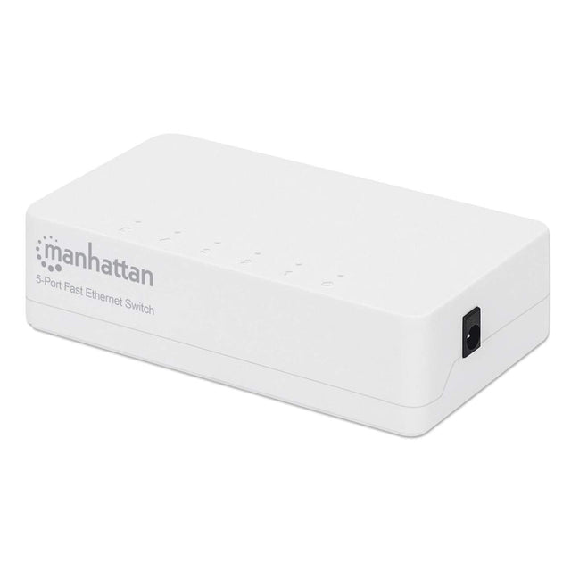 Manhattan 5-Port Fast Ethernet Switch, Plastic, Three Year Warranty, Box