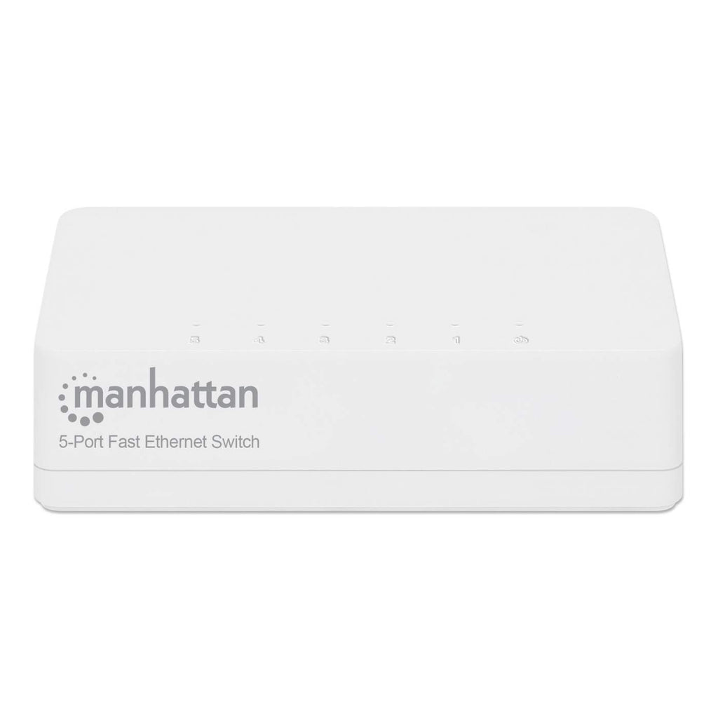 Manhattan 5-Port Fast Ethernet Switch, Plastic, Three Year Warranty, Box