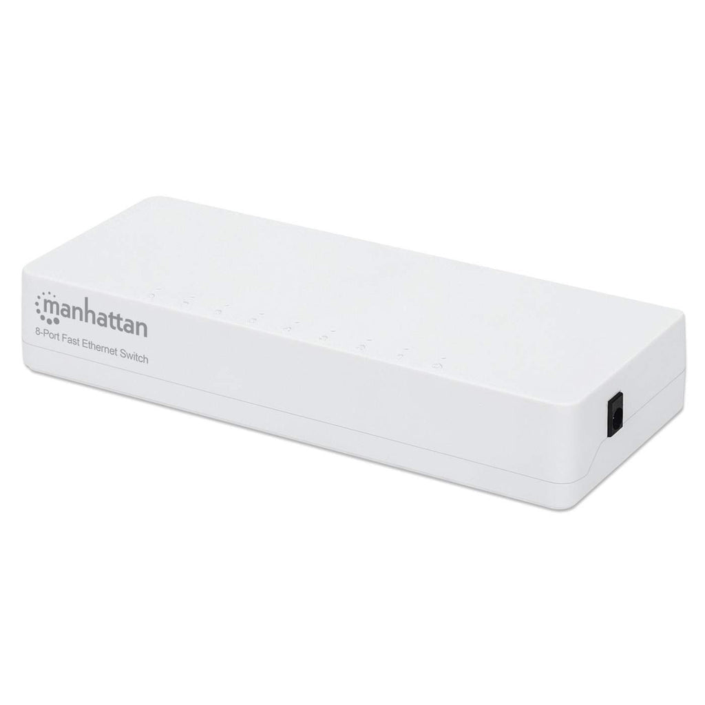 Manhattan 8-Port Fast Ethernet Switch, Plastic, Three Year Warranty, Box