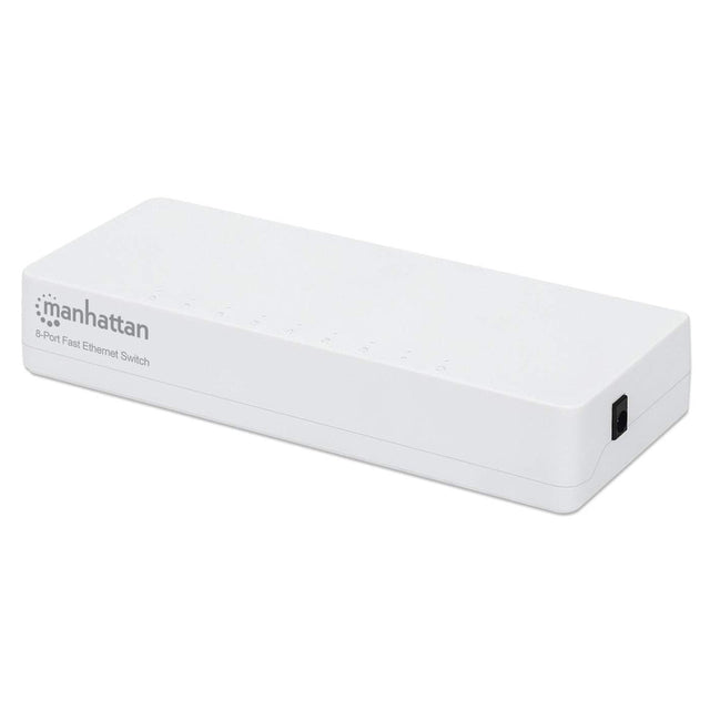 Manhattan 8-Port Fast Ethernet Switch, Plastic, Three Year Warranty, Box