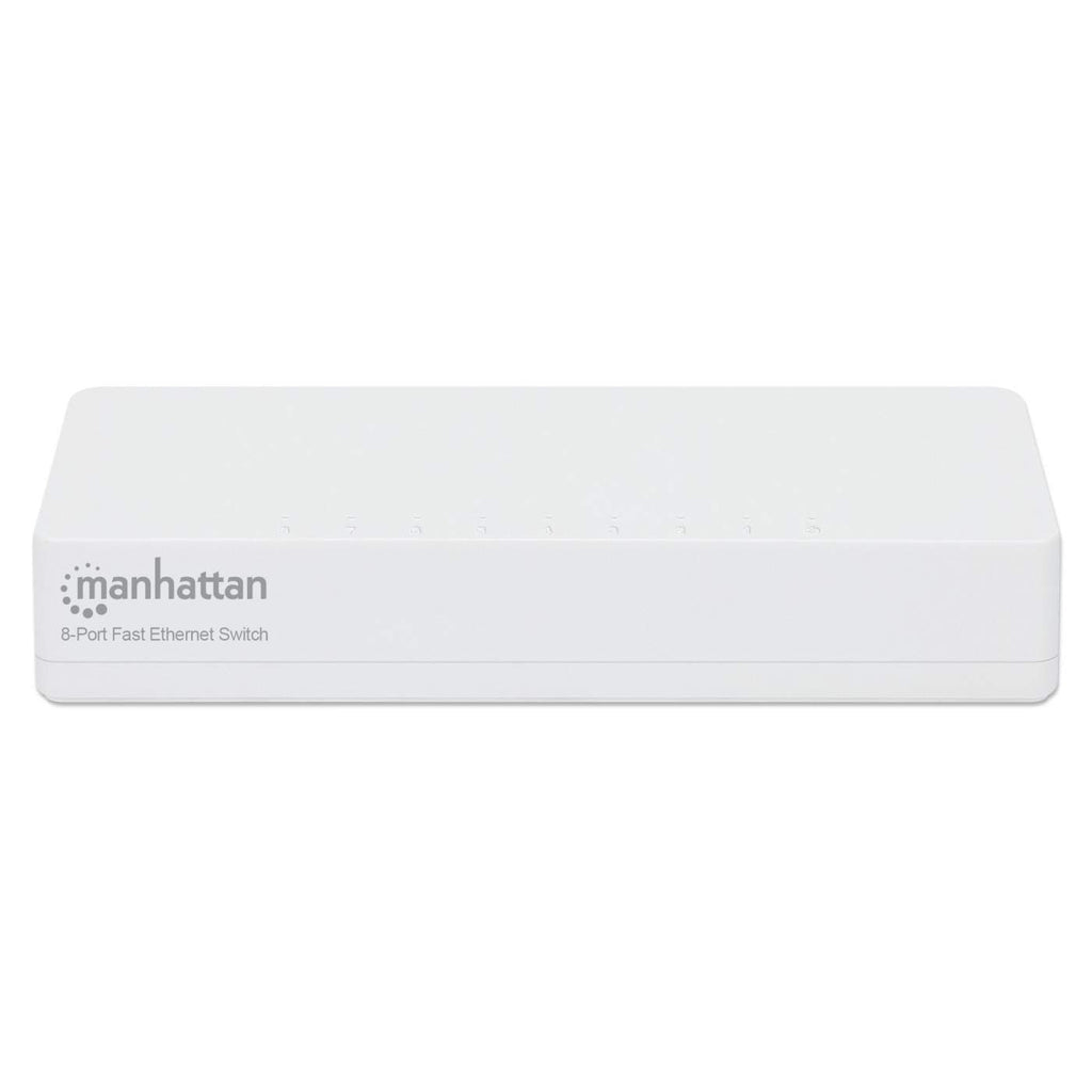 Manhattan 8-Port Fast Ethernet Switch, Plastic, Three Year Warranty, Box