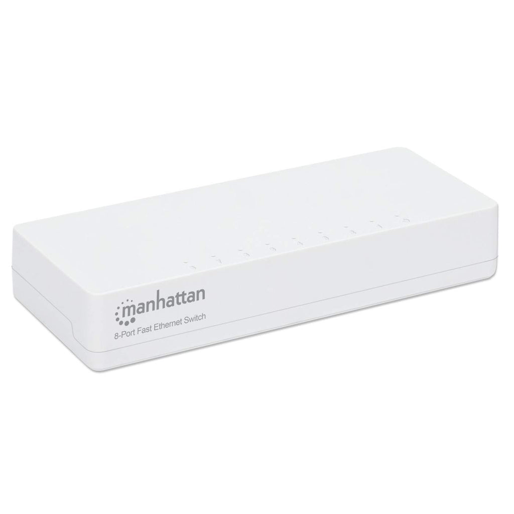 Manhattan 8-Port Fast Ethernet Switch, Plastic, Three Year Warranty, Box