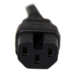 StarTech.com 8ft (2.4m) Heavy Duty Power Cord, NEMA 5-15P to C15 AC Power Cord, 15A 125V, 14AWG, Replacement Computer Power Cord, Monitor Power Cable, NEMA 5-15P to IEC 60320 C15 Power Cord - PC Power Supply Cable