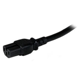 StarTech.com 8ft (2.4m) Heavy Duty Power Cord, NEMA 5-15P to C15 AC Power Cord, 15A 125V, 14AWG, Replacement Computer Power Cord, Monitor Power Cable, NEMA 5-15P to IEC 60320 C15 Power Cord - PC Power Supply Cable