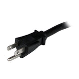 StarTech.com 8ft (2.4m) Heavy Duty Power Cord, NEMA 5-15P to C15 AC Power Cord, 15A 125V, 14AWG, Replacement Computer Power Cord, Monitor Power Cable, NEMA 5-15P to IEC 60320 C15 Power Cord - PC Power Supply Cable