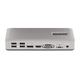 StarTech.com Dual-Monitor USB-C Docking Station, DisplayPort & HDMI or VGA, Multi Monitor Dock up to 4K 60Hz - USB 3.2/3.1 (5Gbps) Type-C Dock - 7x USB Hub, 85W PD, Windows & ChromeOS - TAA