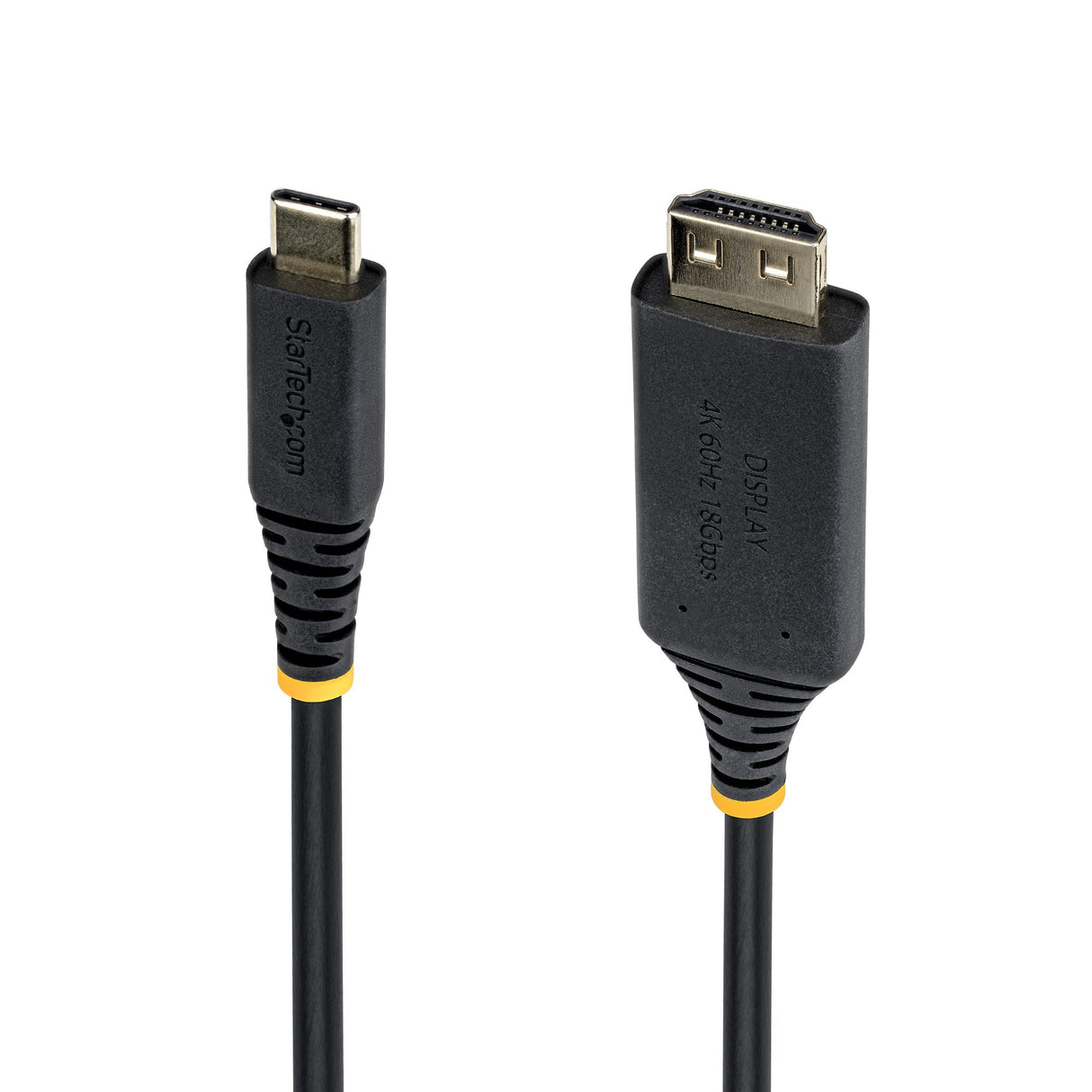 StarTech.com 10ft USB-C to HDMI Adapter Cable, Gripping HDMI Connector, 4K 60Hz, Thunderbolt Compatible, HDR, Uni-Directional Cord for MacBook, Dell, HP, Lenovo