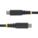 StarTech.com 3ft (91cm) USB-C Charging Cable, 60W (3A) PD, Dual-Layer Braided Nylon/TPE Jacket, Rugged USB C Charging Cord, USB 2.0 Laptop Charger Cable