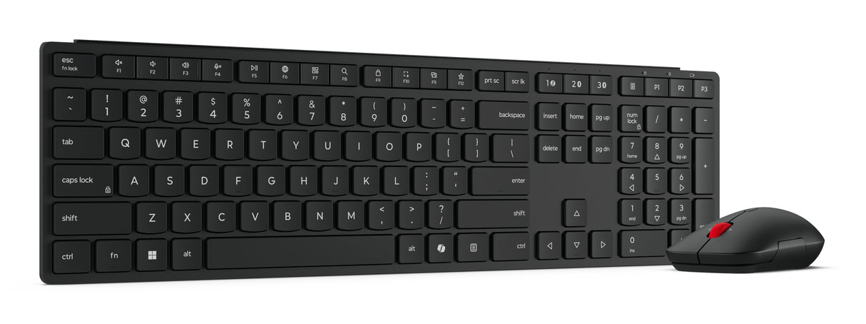 Lenovo 4X31S04810 keyboard Mouse included Office RF Wireless + Bluetooth US English Black