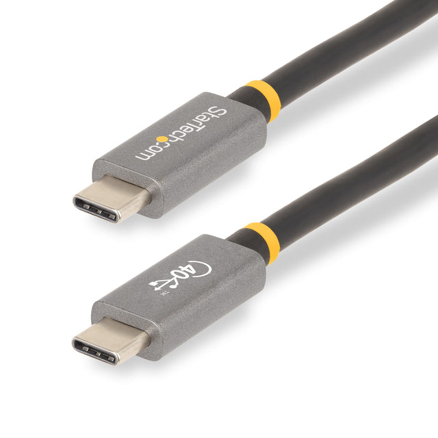 StarTech.com 3ft (1m) USB4 Cable 40Gbps, 100W (5A) Power Delivery, 8K 120Hz / 4K 240Hz DP Alt Mode, USB-IF Certified USB-C Cable - Thunderbolt Compatible