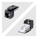 StarTech.com Cat6 Keystone Jack, 24-Pack RJ45 Ethernet Keystone Jacks, UTP Cat6 Wall Jack, 90-Degree 110 Punch Down, Black